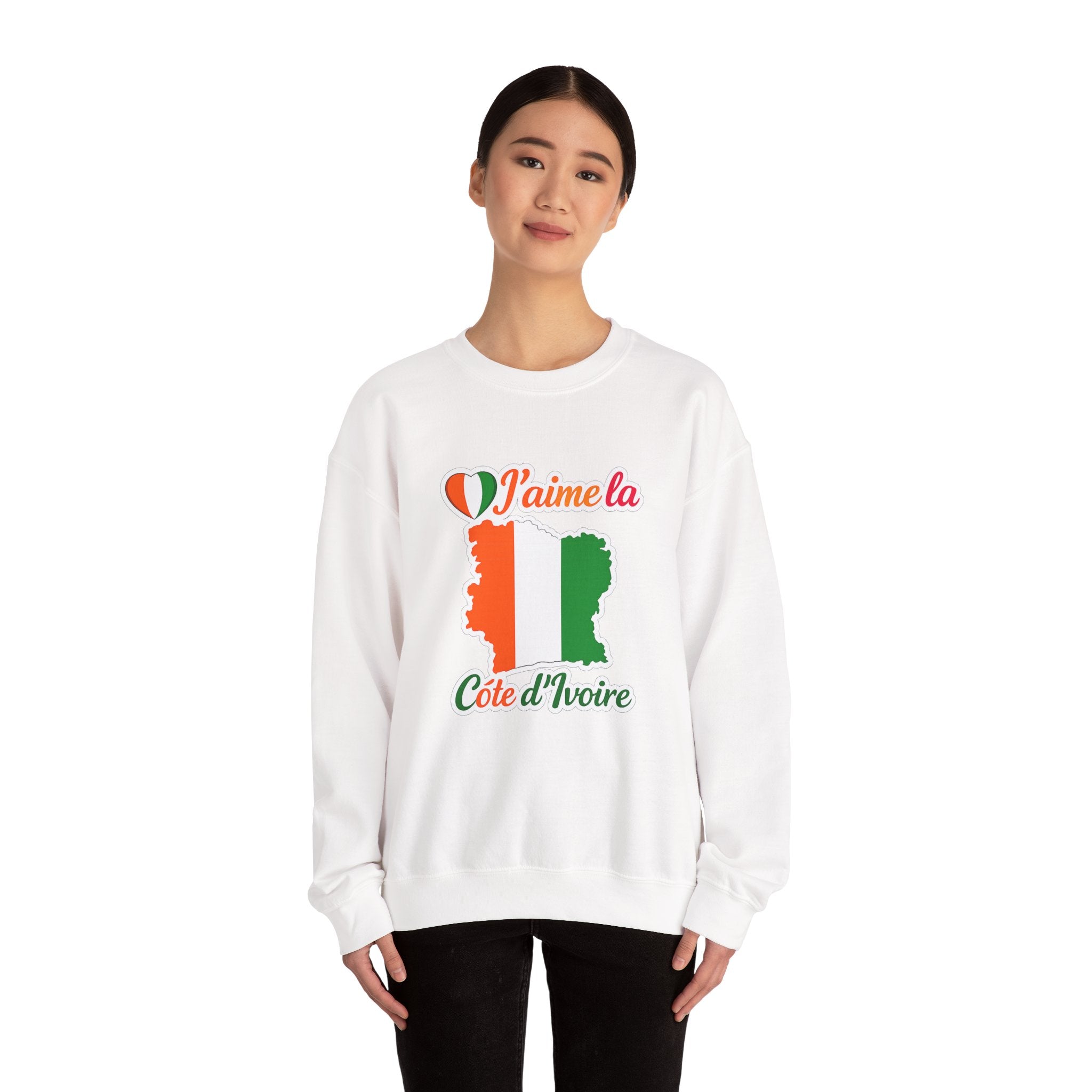 Côte d'Ivoire Sweatshirt — "J'aime la Côte d'Ivoire"
