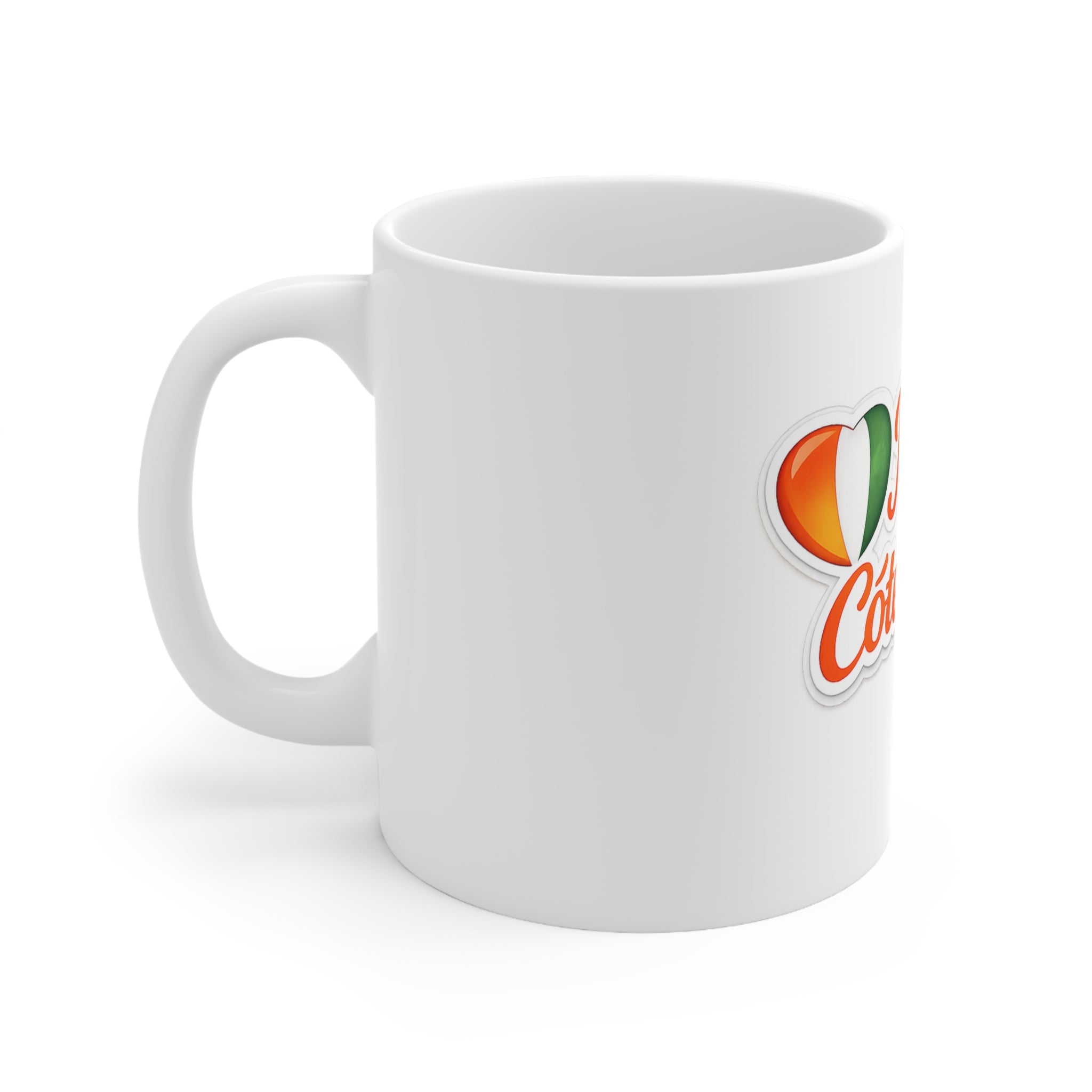 Mug blanc "J'aime la Côte d'Ivoire"
