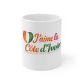 Mug blanc "J'aime la Côte d'Ivoire"