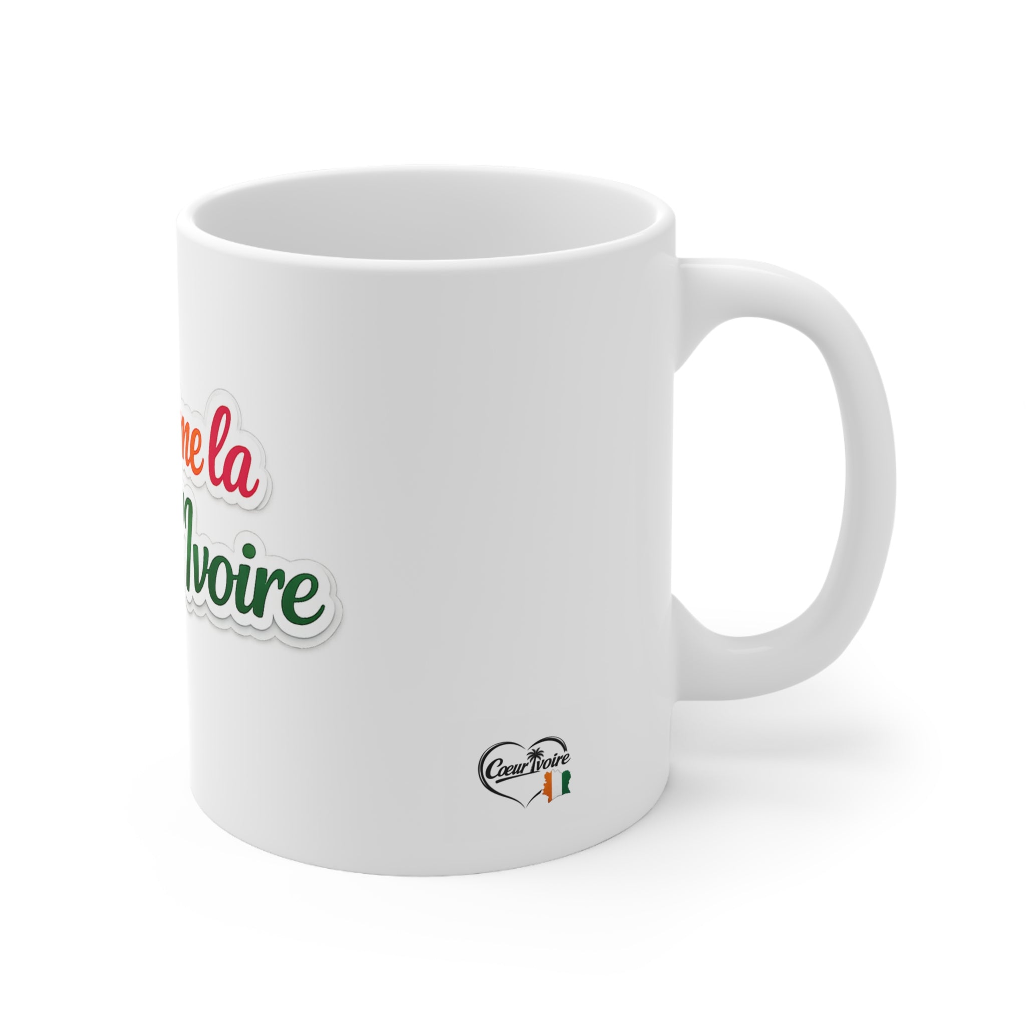Mug blanc "J'aime la Côte d'Ivoire"