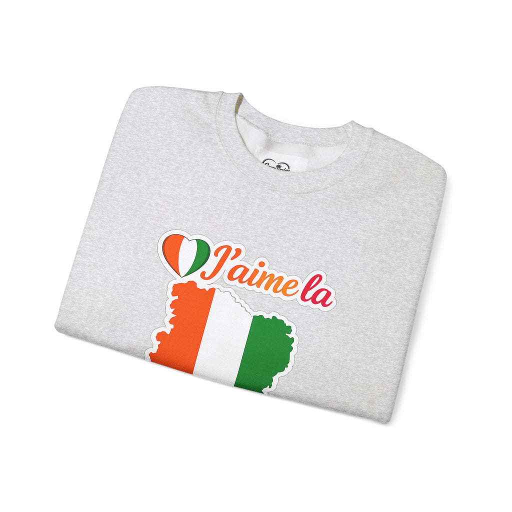 Côte d'Ivoire Sweatshirt — "J'aime la Côte d'Ivoire"