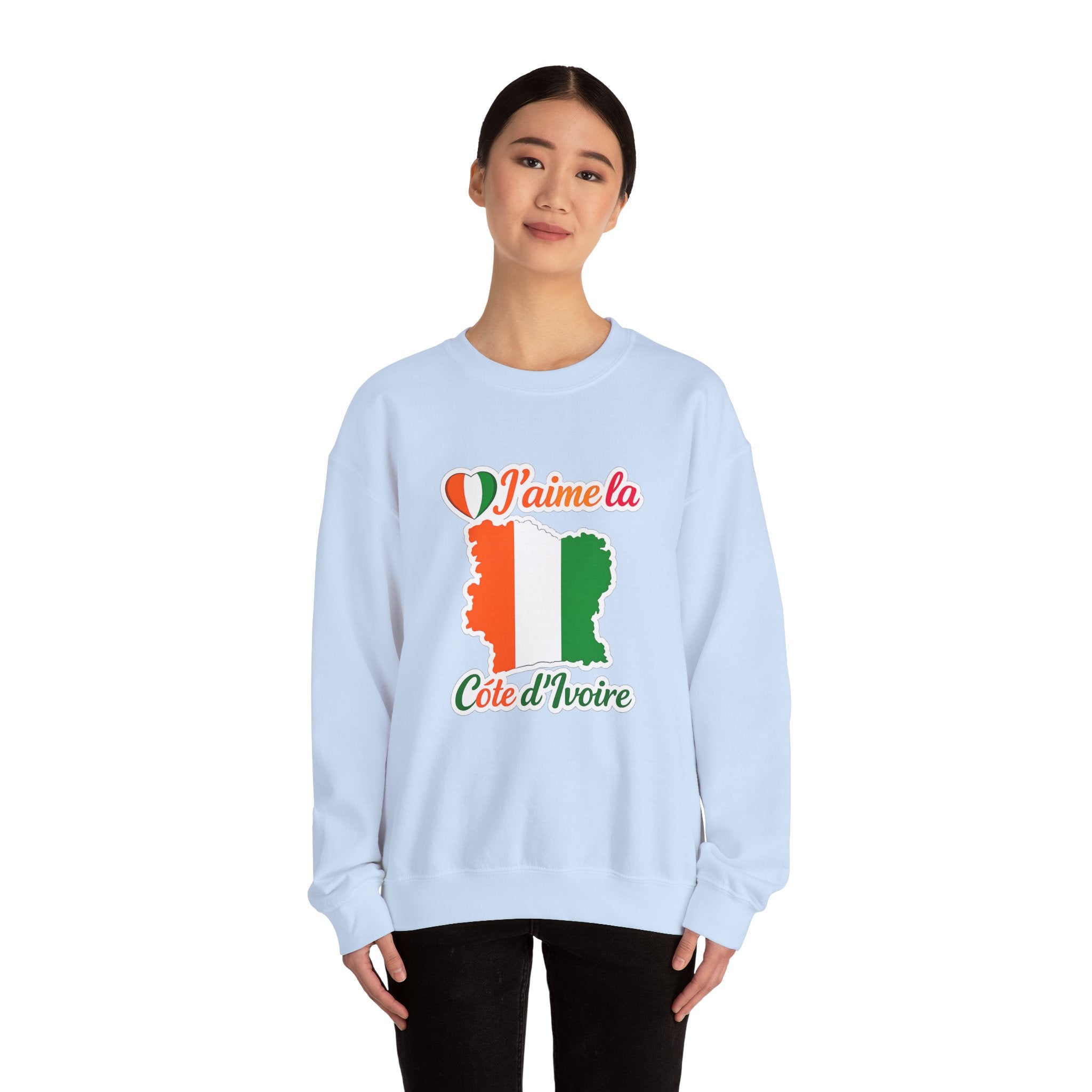 Côte d'Ivoire Sweatshirt — "J'aime la Côte d'Ivoire"